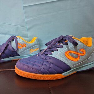 Senda Kids' Ushuaia Club 2.0 Futsal Indoor Shoes-Blue & Yellow- Size 3 Youth GUC